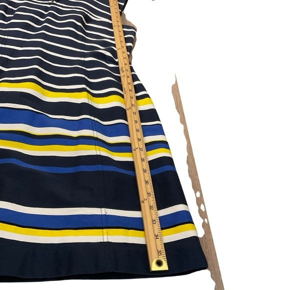 Tommy Hilfiger Navy and Yellow Striped Midi Dress - Picture 6 of 9